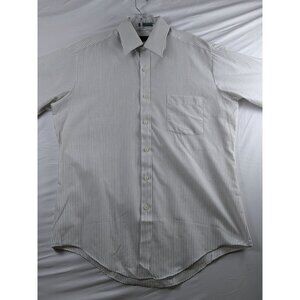 Vintage Sears Men’s‎ Store Striped Dress Shirt 16-34/35 Long Sleeve Perma-Prest